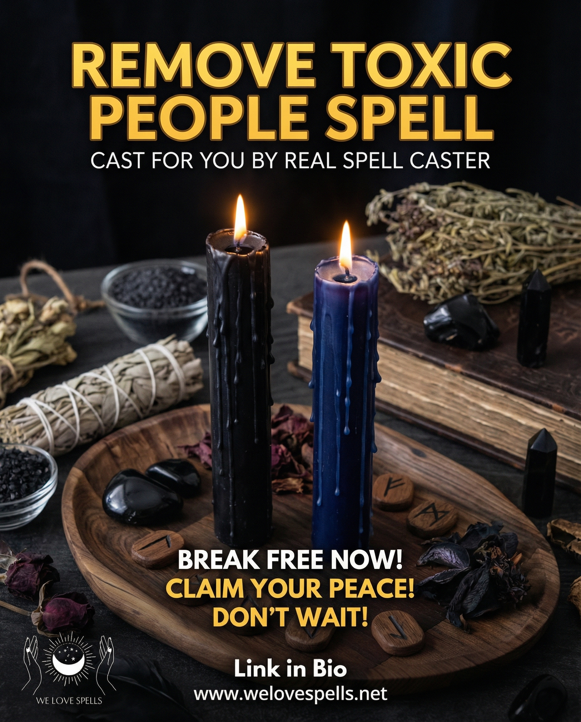 Powerful Remove Toxic People Spell for Cleansing Negative Energy