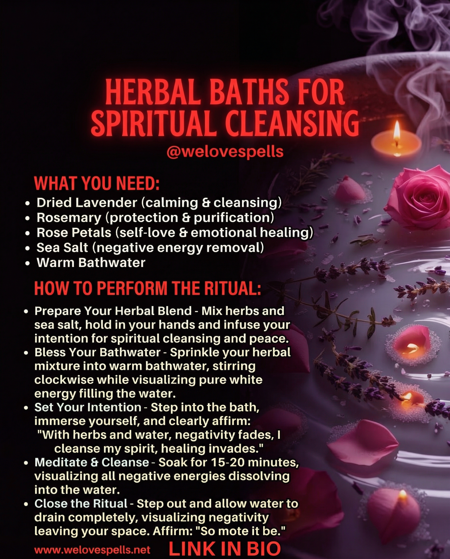 Powerful Herbal Bath Ritual to Cleanse Aura and Restore Energy