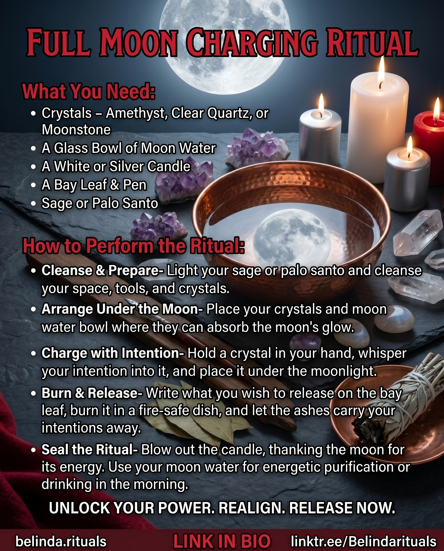Full Moon Rituals: Harness Lunar Energy for Cleansing & Transformation
