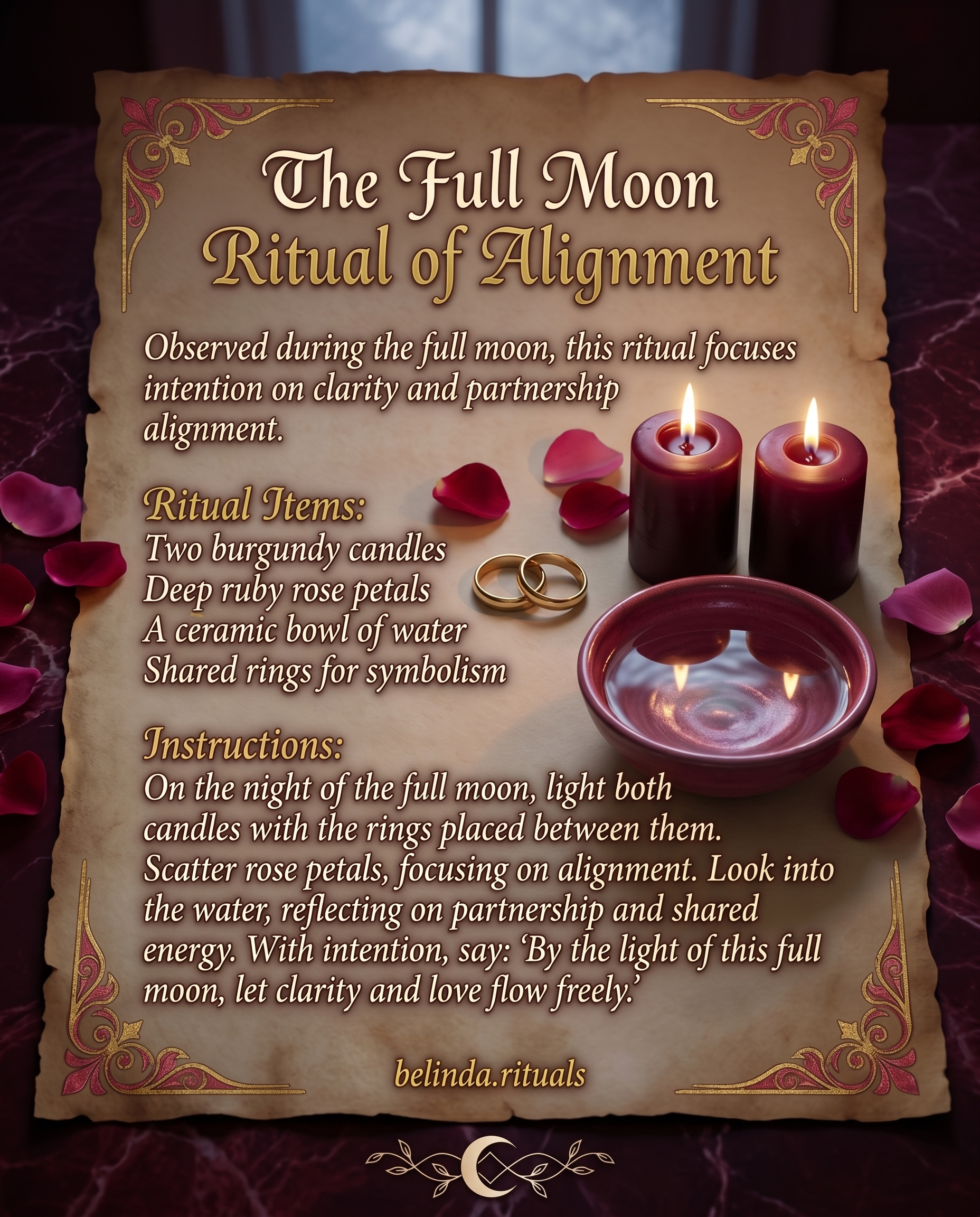 Manifest Romance with a Full Moon Love Drawing Ritual