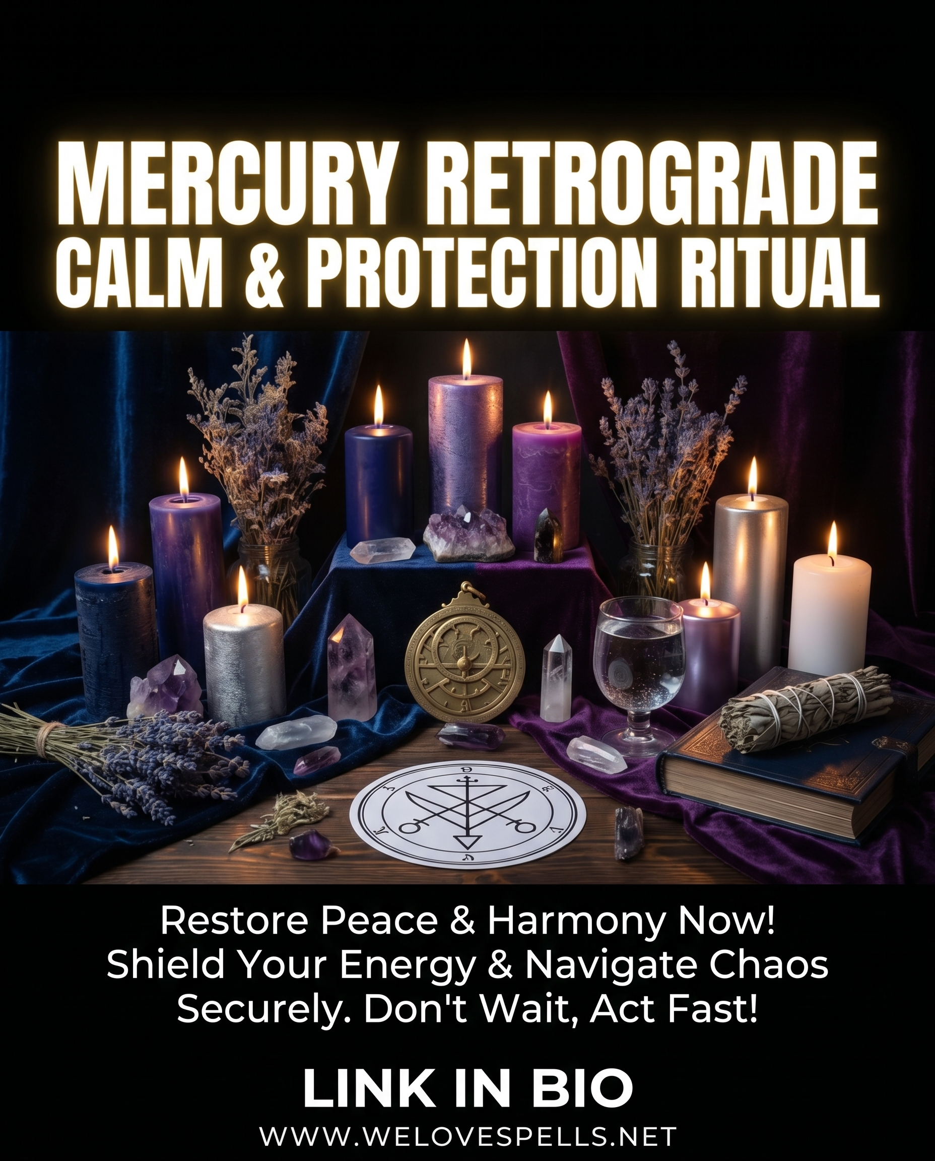 Mercury Retrograde Ritual for Calm, Clarity & Energy Protection
