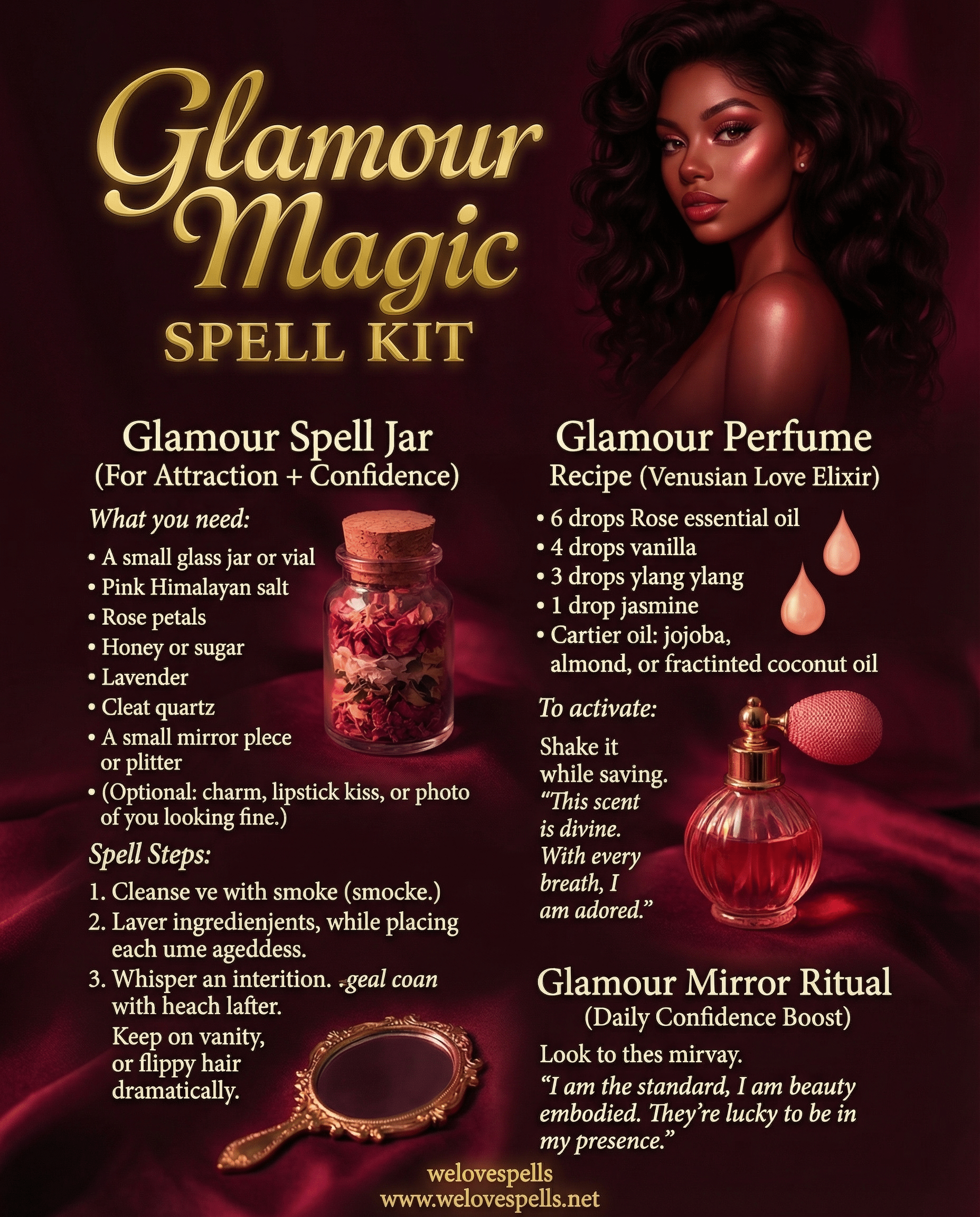 Enhance Your Radiance with the Glamour Magic Spell Kit
