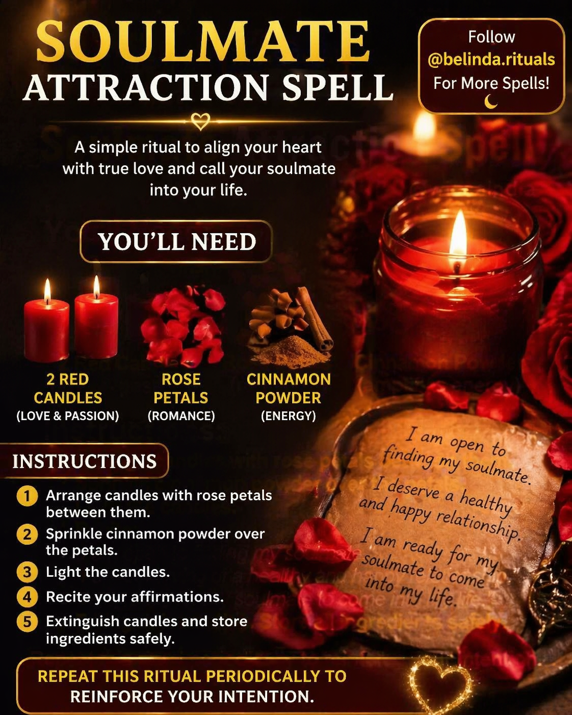 Simple Soulmate Attraction Spell to Manifest True Love