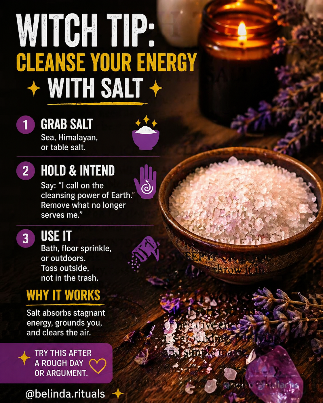 Witch Tip: How to Cleanse Your Energy With Salt