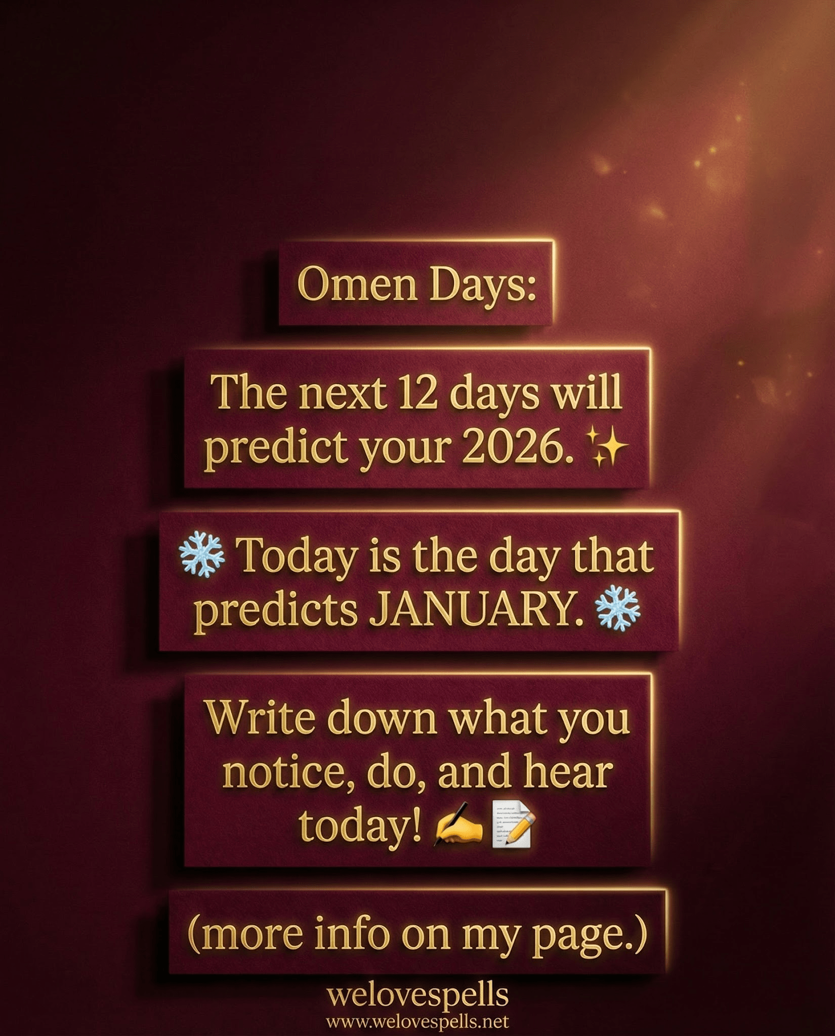 OMEN DAYS 2026: Discover Your January Destiny and Future