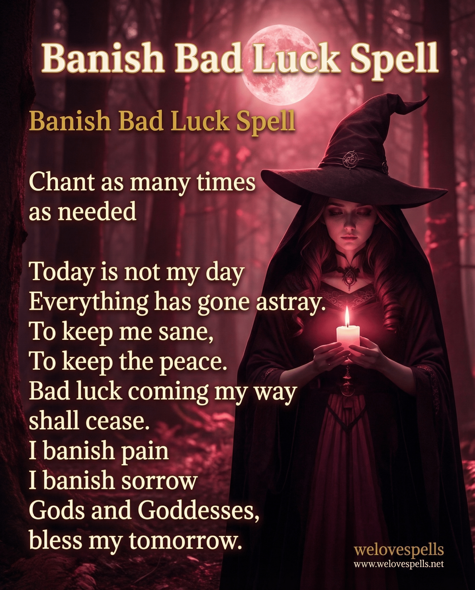 Powerful Banish Bad Luck Spell to Attract Positive Energy