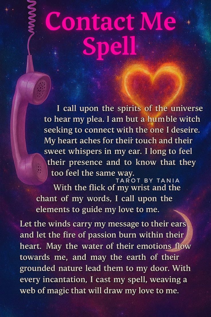 Powerful Contact Me Spell to Reconnect with Someone Instantly