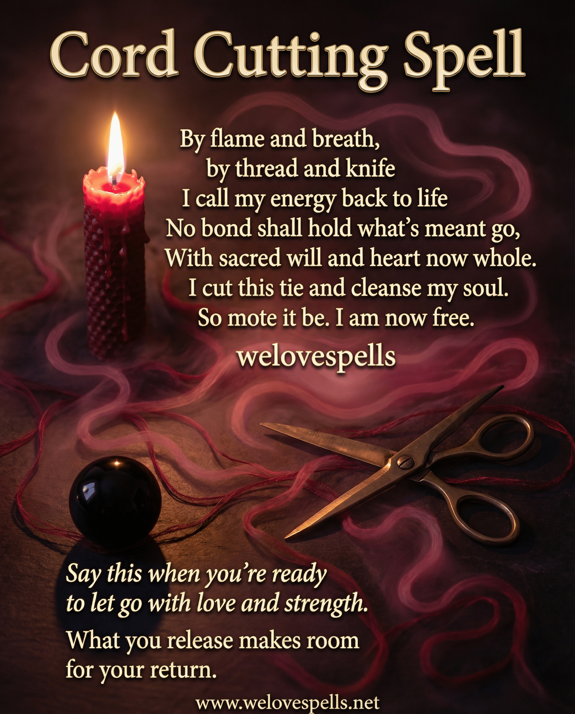 Powerful Cord Cutting Spell to Release Negative Energy