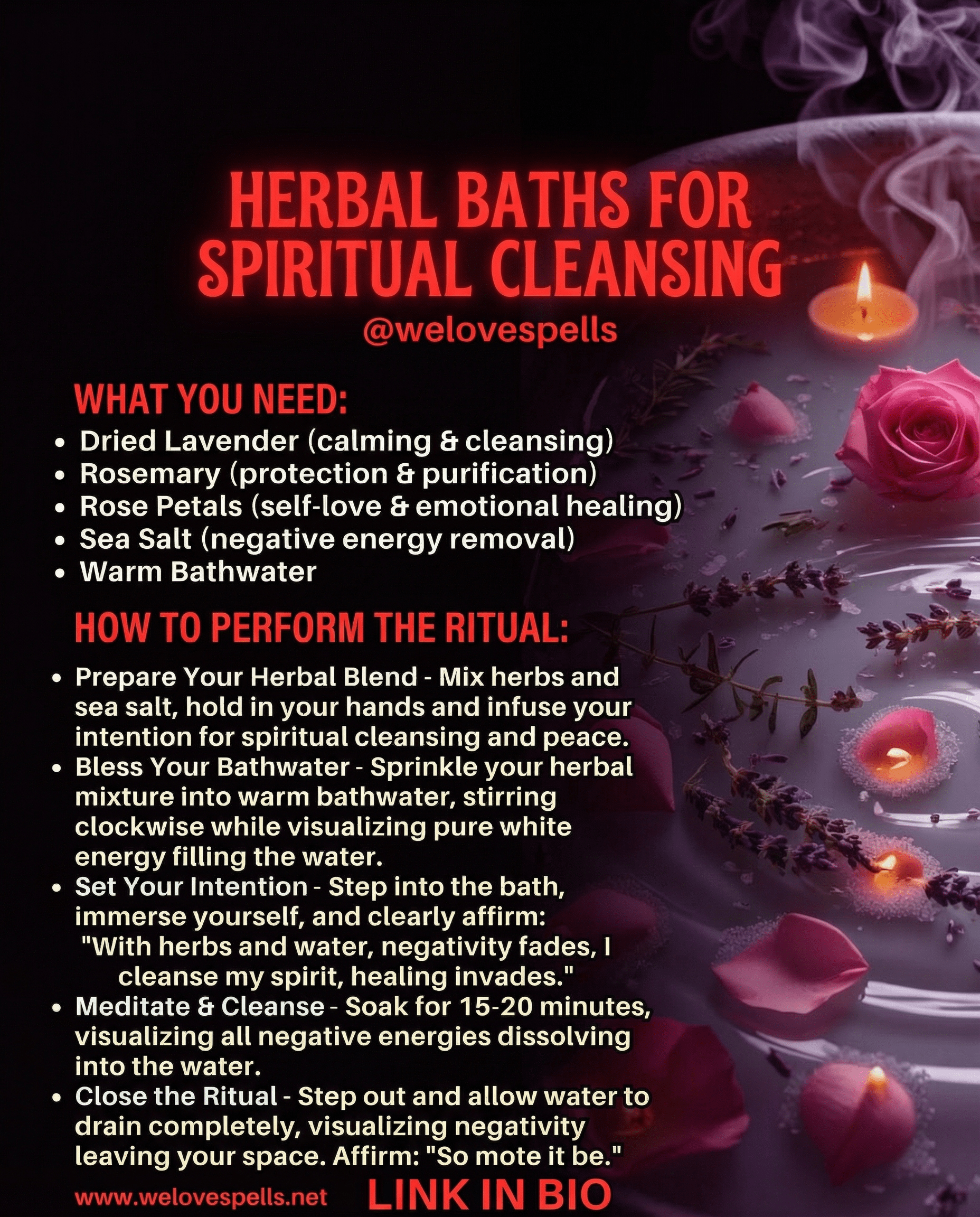 Powerful Herbal Bath Ritual to Cleanse Aura and Restore Energy