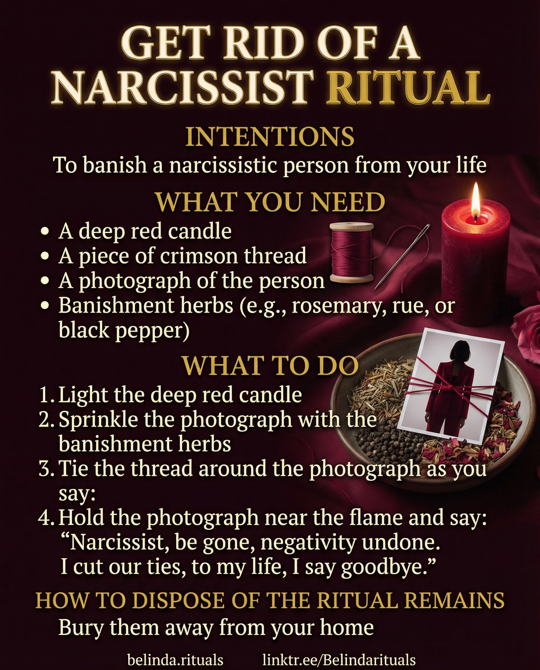 Powerful Spell to Get Rid of a Narcissist and Reclaim Your Peace