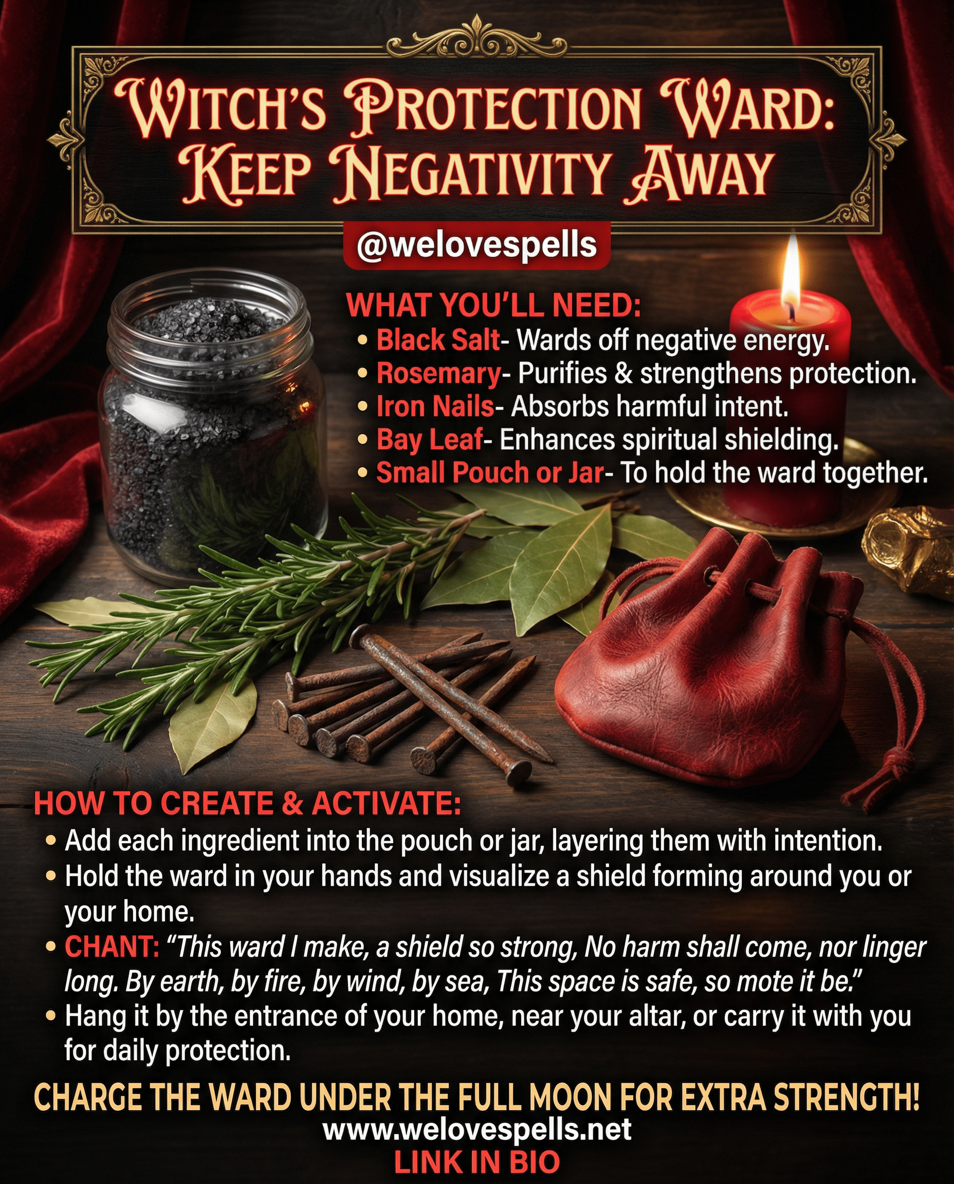 Simple Witch’s Protection Ward to Banish Negativity and Shield Energy