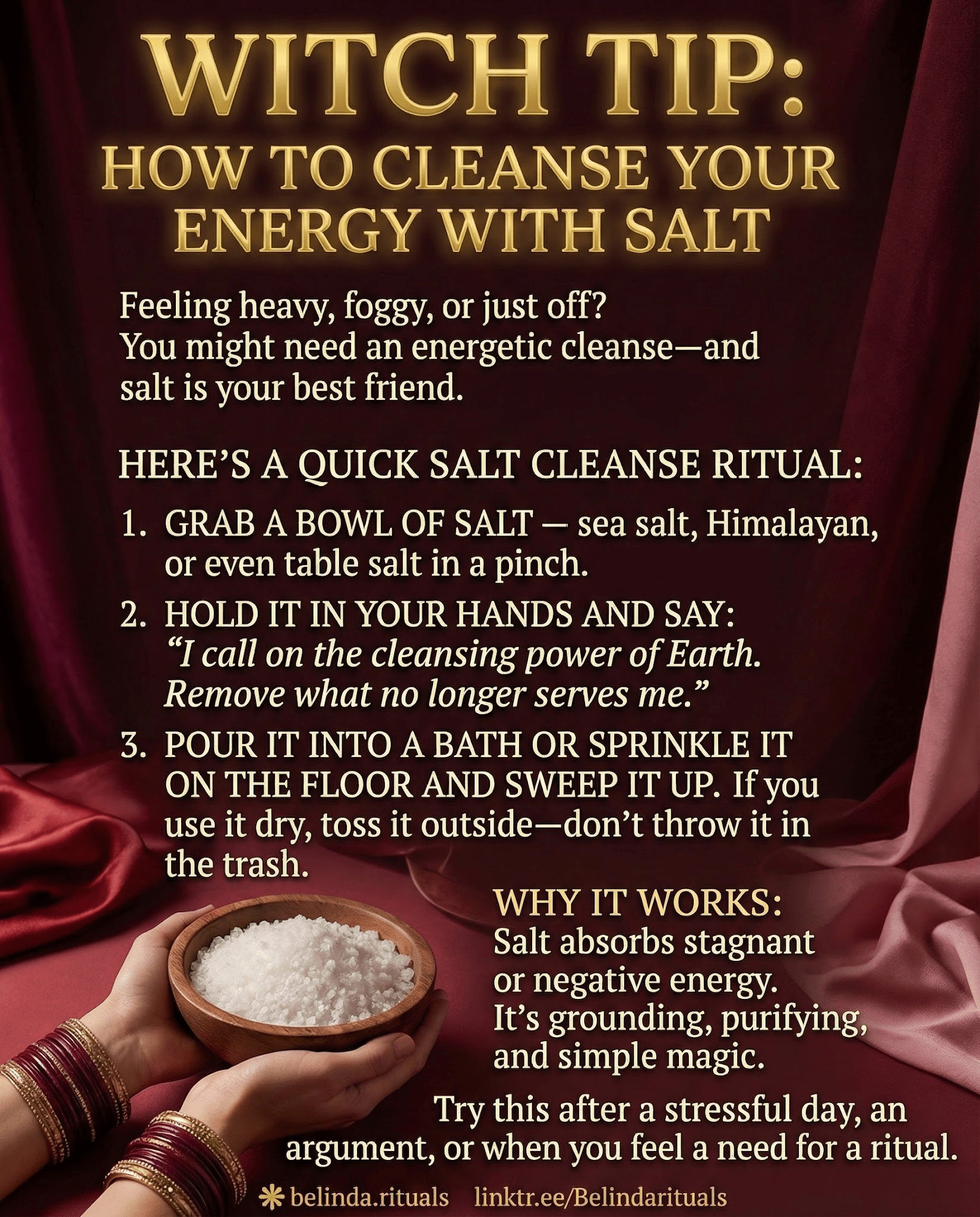 Witch Tip: Cleanse Negative Energy Using the Power of Salt
