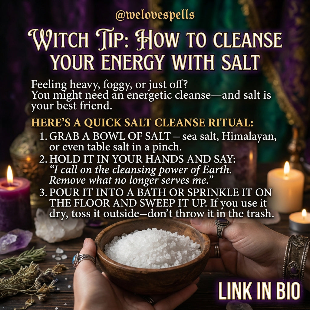 Witch Tip: Cleanse Your Energy and Aura Powerfully with Salt