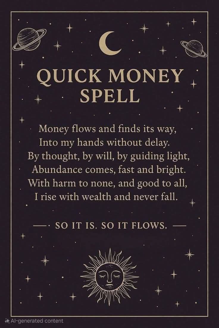 Quick Money Spell: Attract Wealth and Prosperity Instantly