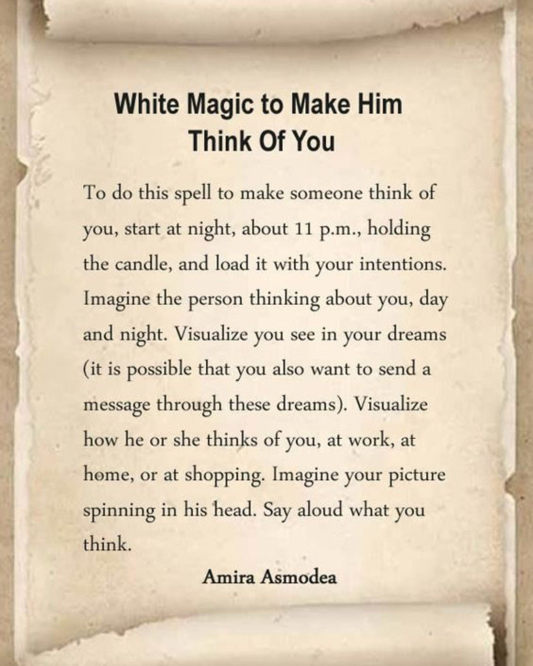 White Magic to Make Him... - We Love Spells