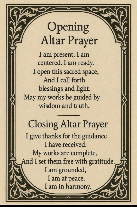 Opening Alter prayer