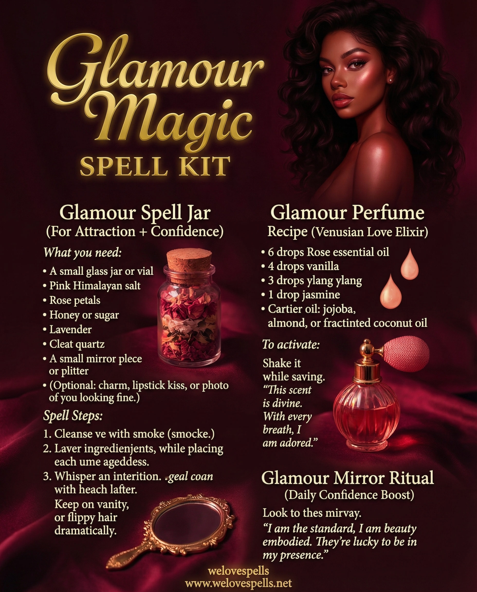 Enhance Your Radiance with the Glamour Magic Spell Kit