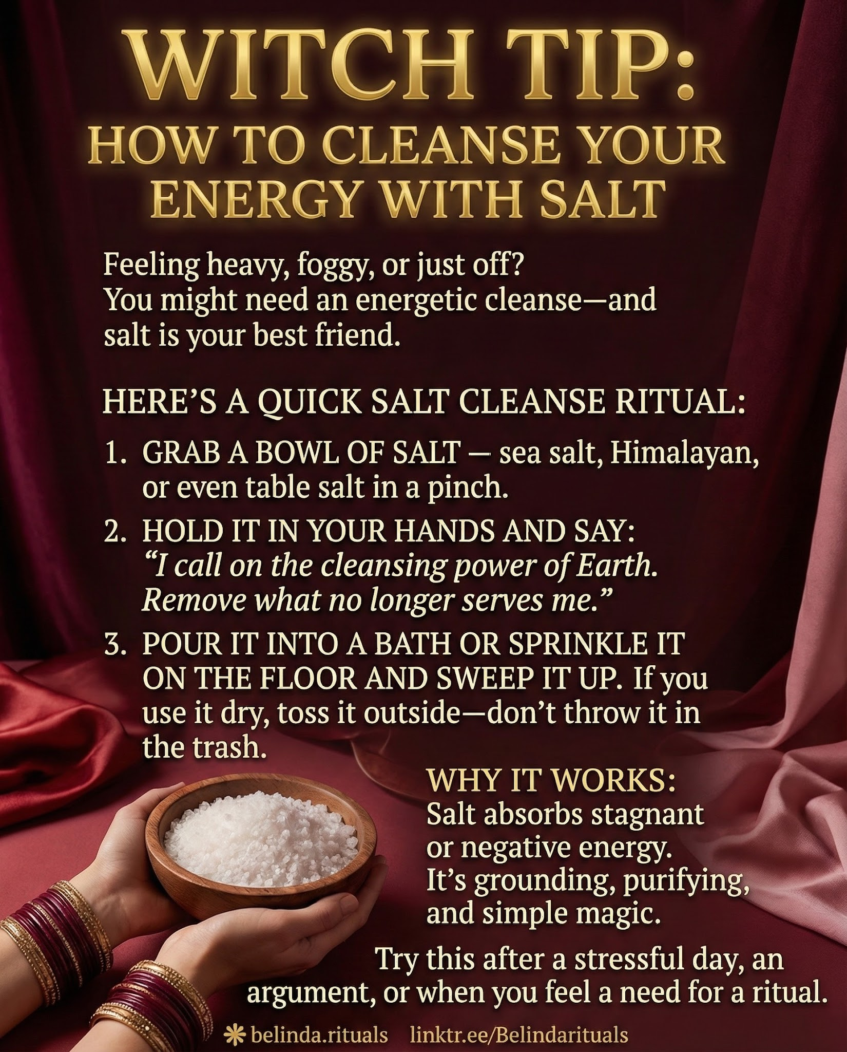 Witch Tip: Cleanse Negative Energy Using the Power of Salt