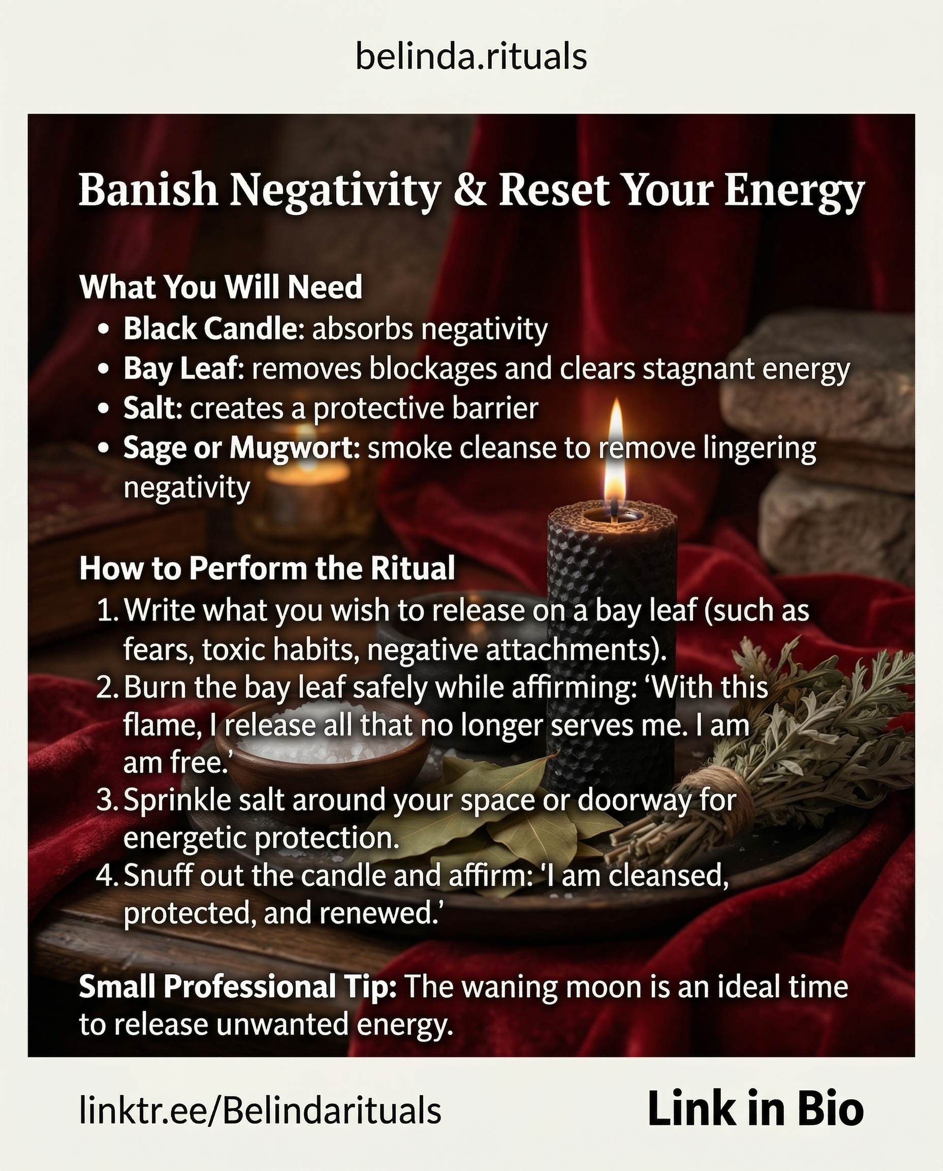 Simple Banishing Ritual to Release Negativity and Renew Your Energy