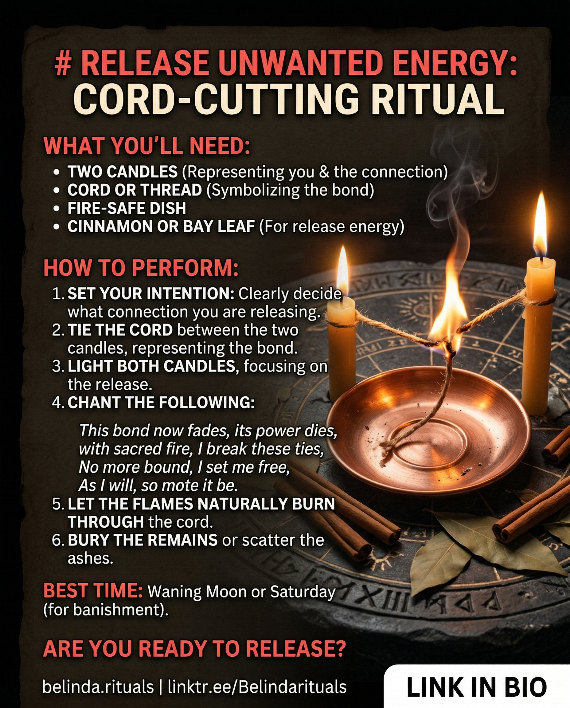 Powerful Fire Cord-Cutting Ritual to Release Negative Energy