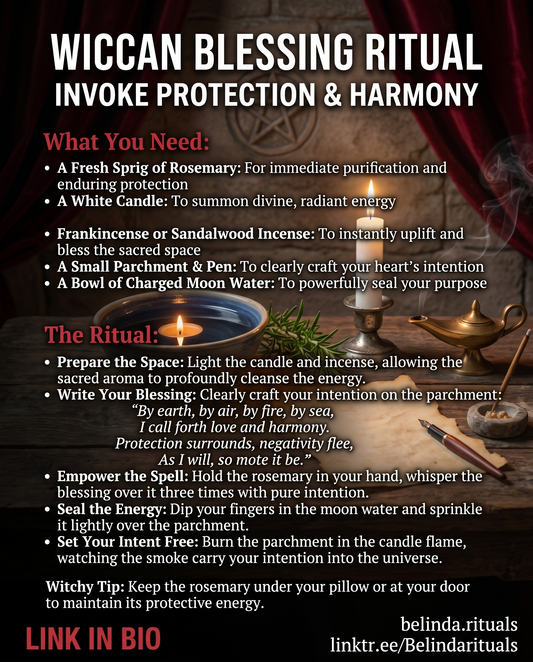 Wiccan Blessing Spell for Protection, Harmony & Positive Energy