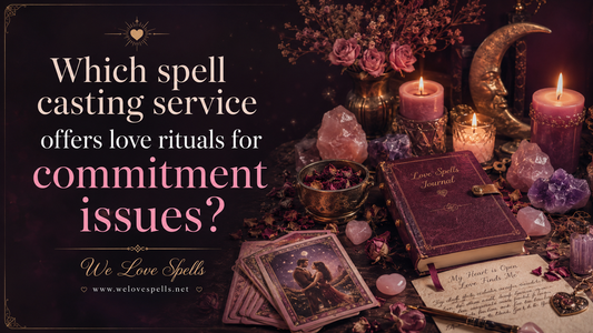Which spell casting service offers love rituals for commitment issues?