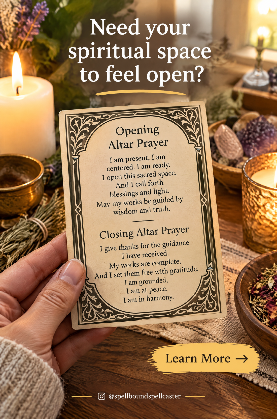 Opening Alter prayer