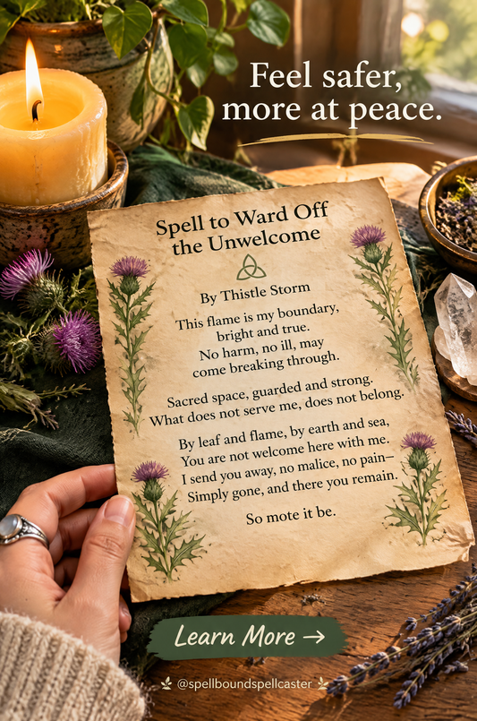 Spell to ward off the unwelcome