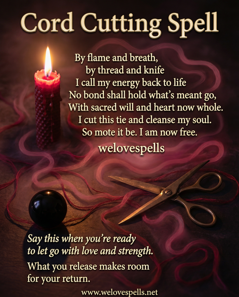 Powerful Cord Cutting Spell to Release Negative Energy
