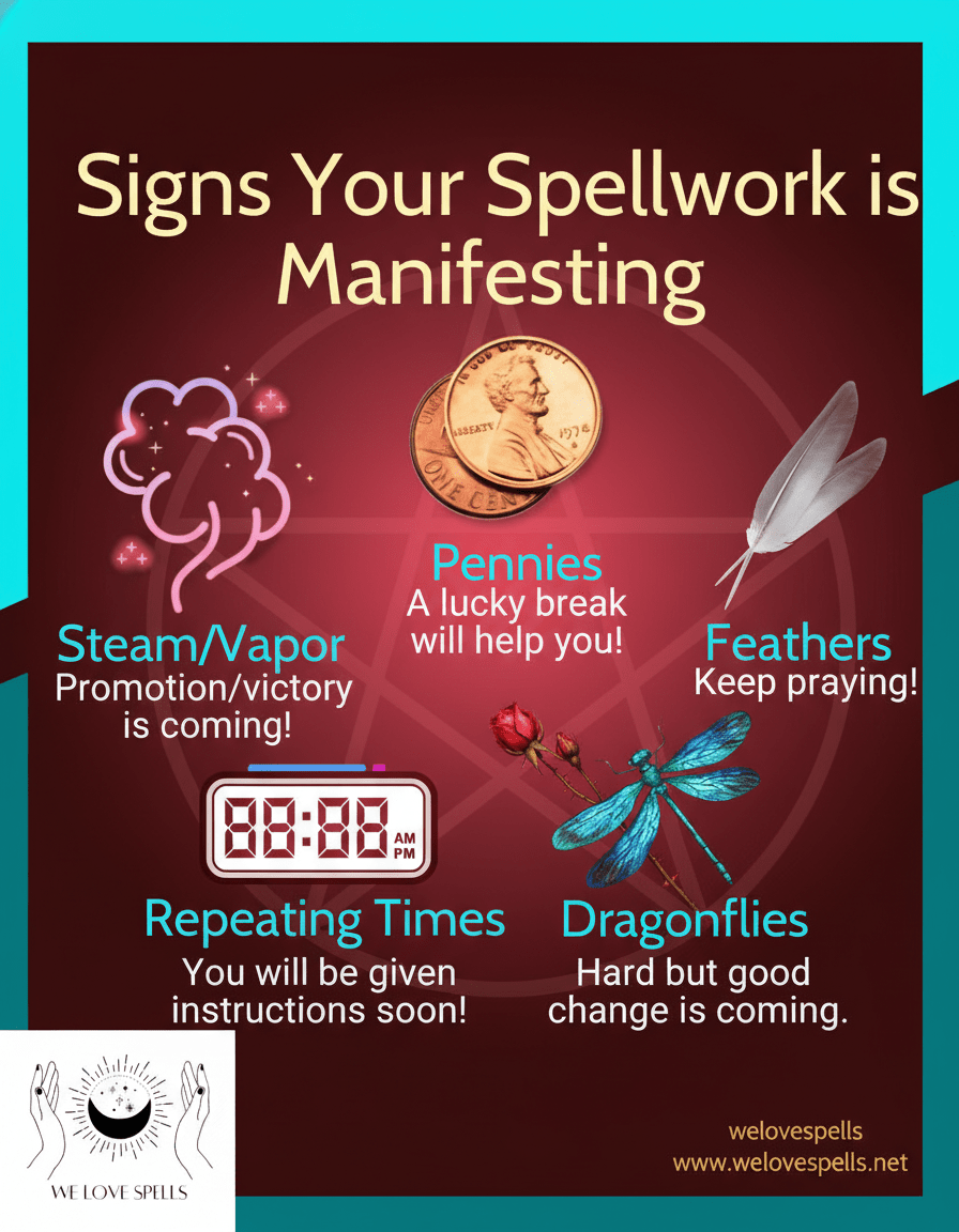 5 Powerful Signs Your Spellwork Is Manifesting Successfully - We Love Spells