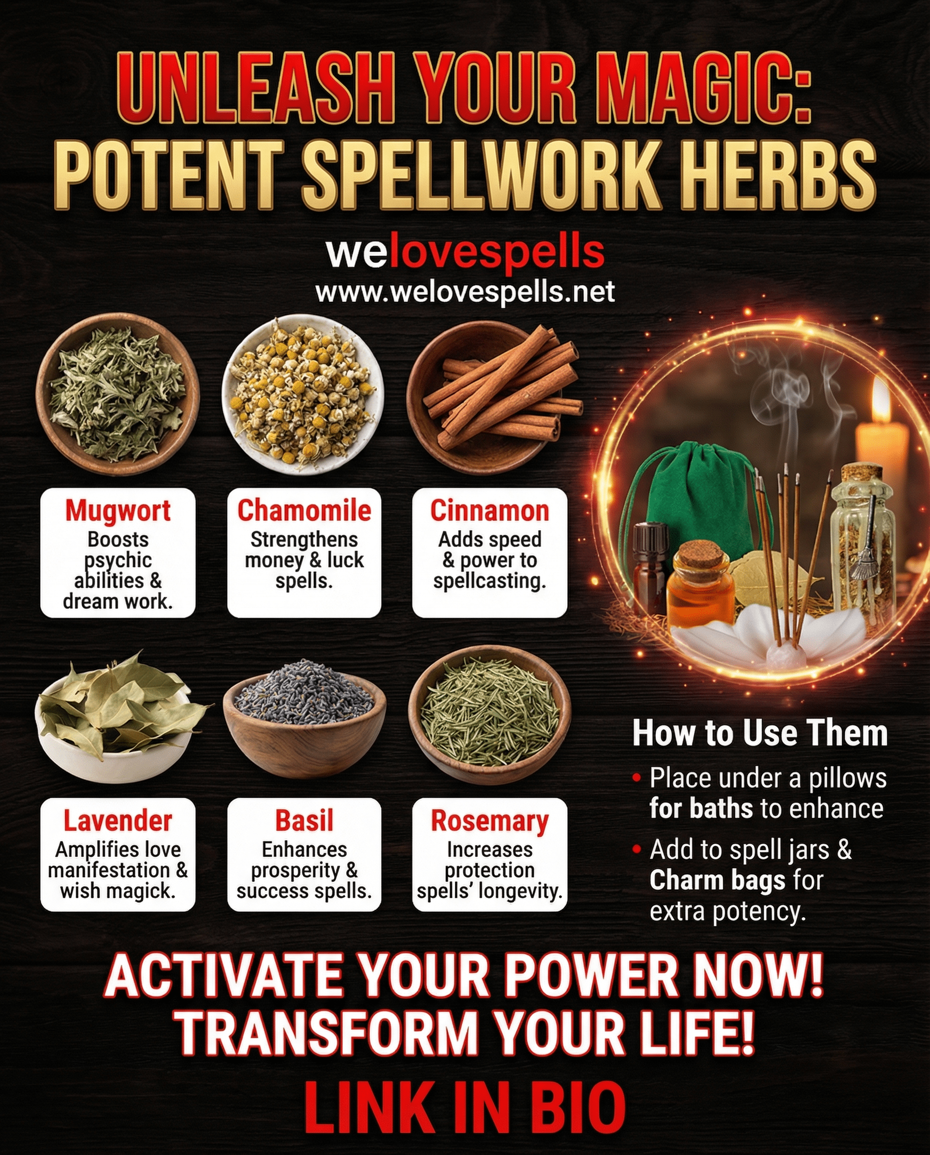 7 Powerful Herbs to Strengthen Your Spells and Amplify Your Magick