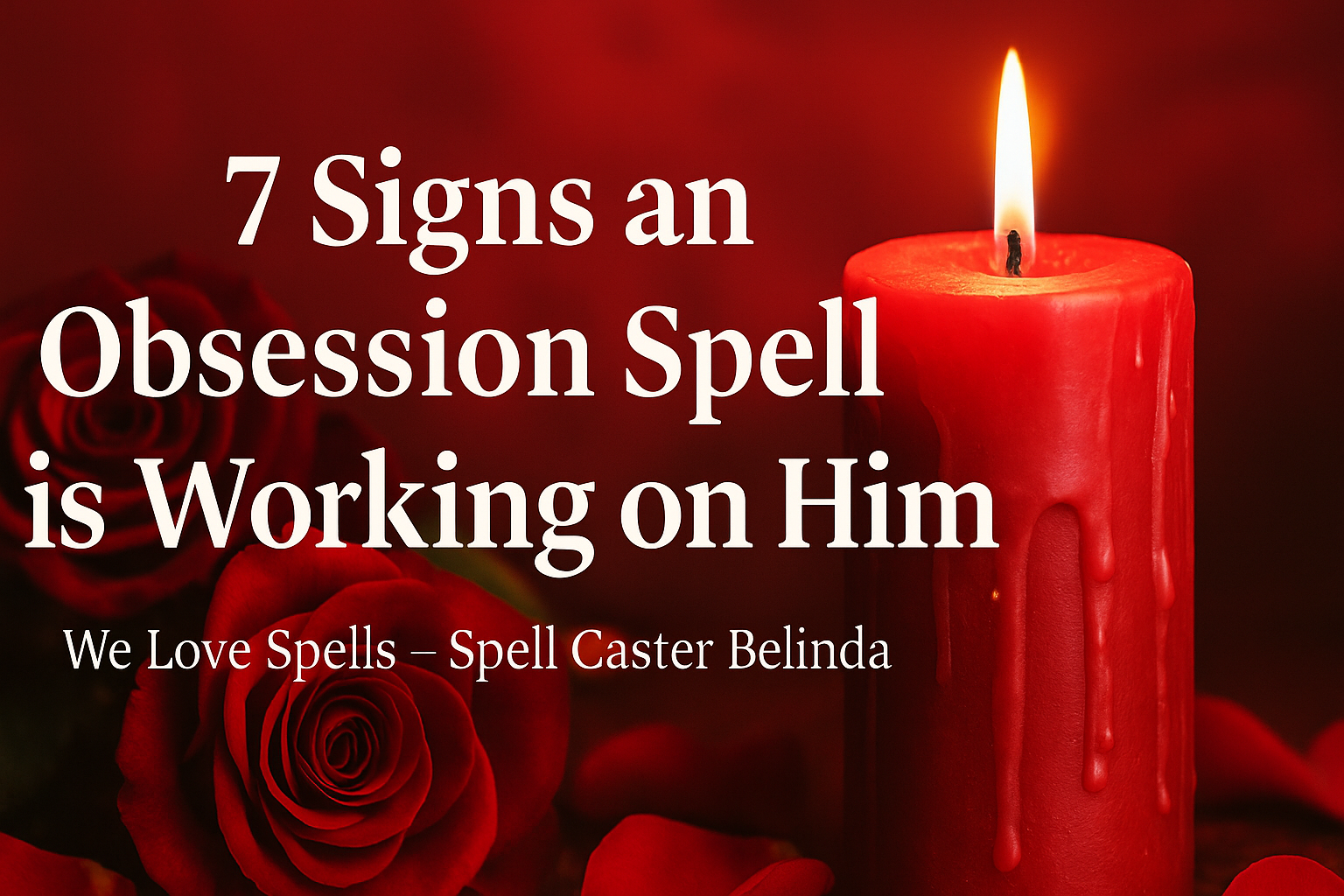 7 Signs an Obsession Spell is Working on Him