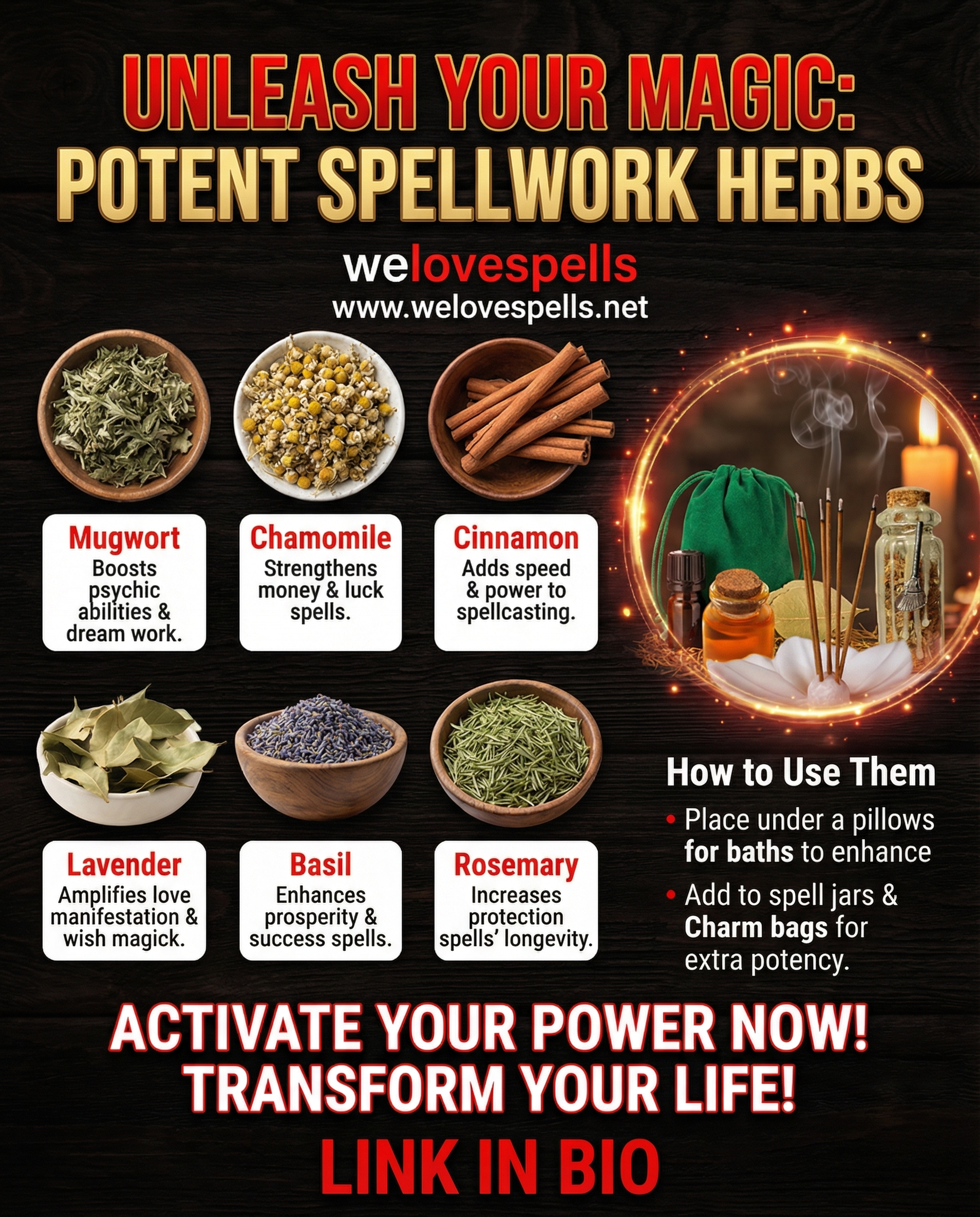 7 Powerful Herbs to Strengthen Your Spells and Amplify Your Magick