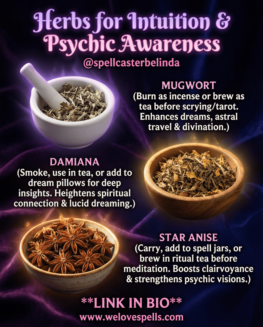 Awaken Your Intuition: Powerful Psychic Herbs for Third Eye Magick - We Love Spells