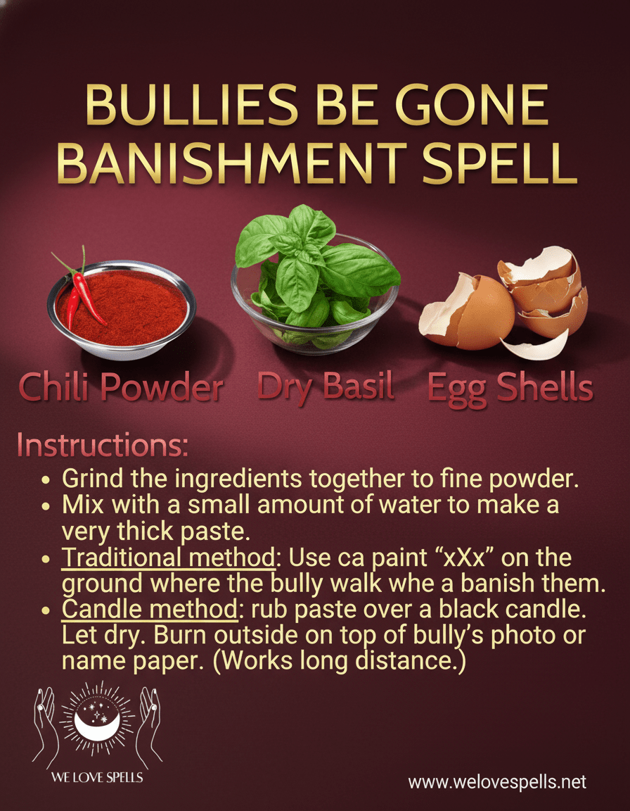 Banish Bullies Fast: A Powerful Spell for Protection and Peace - We Love Spells