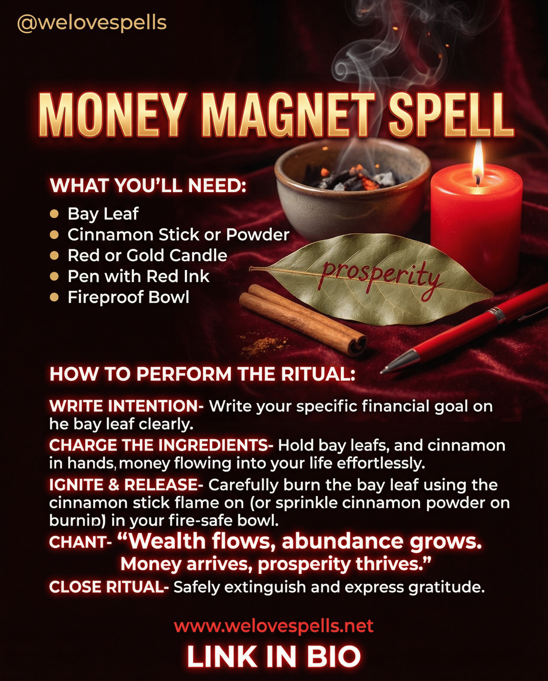 Bay Leaf & Cinnamon Money Spell: Manifest Abundance and Prosperity