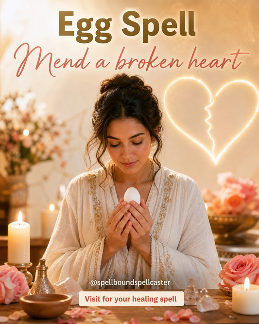 Egg spell to heal a broken heart