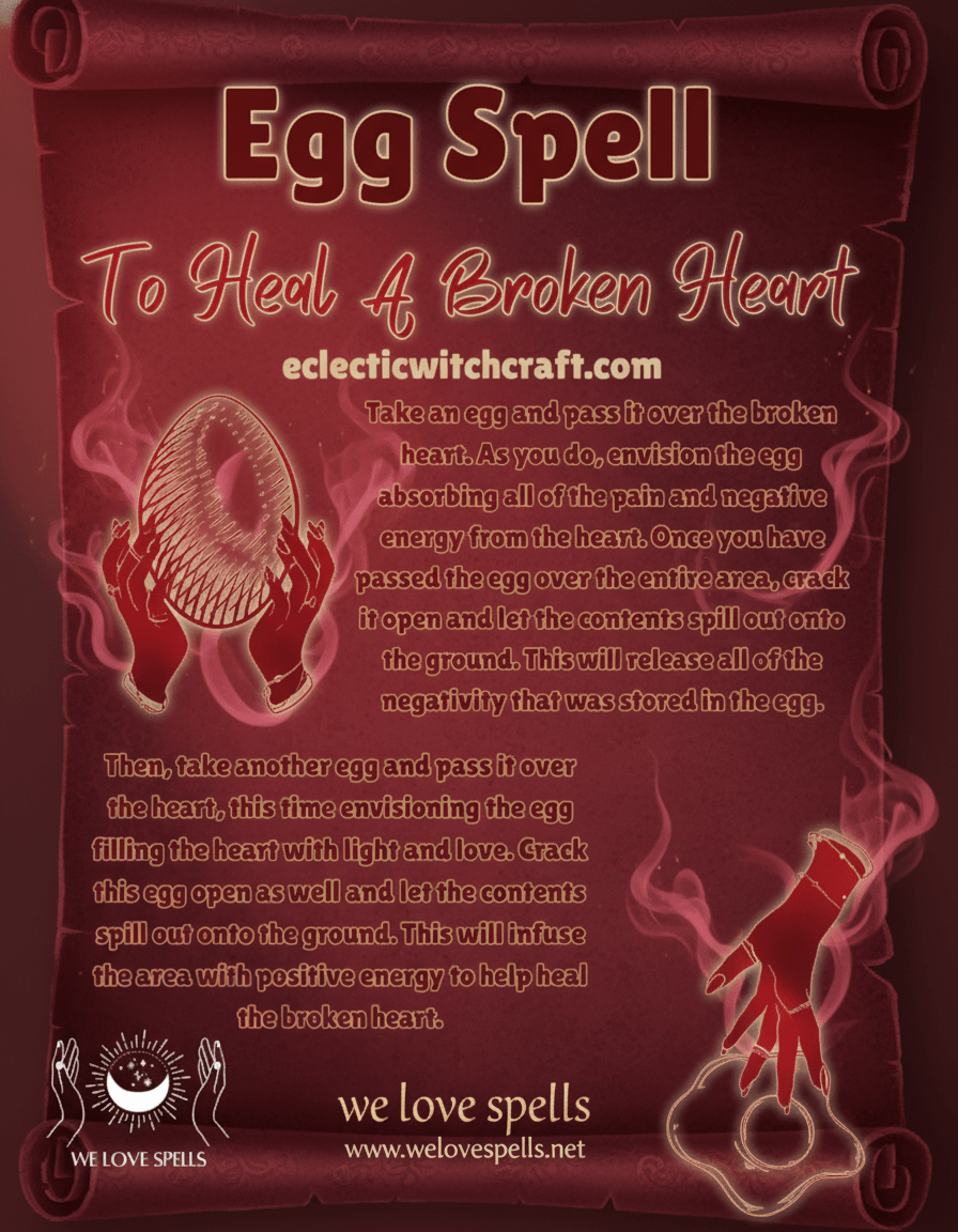 Egg Spell Ritual to Heal a Broken Heart and Renew Self-Love