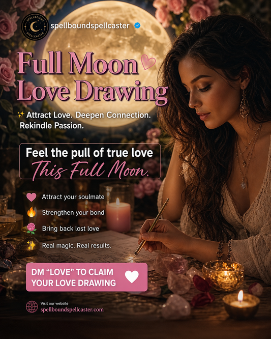 Full Moon love drawing