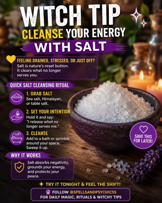 Witch Tip: How to Cleanse Your Energy with Salt