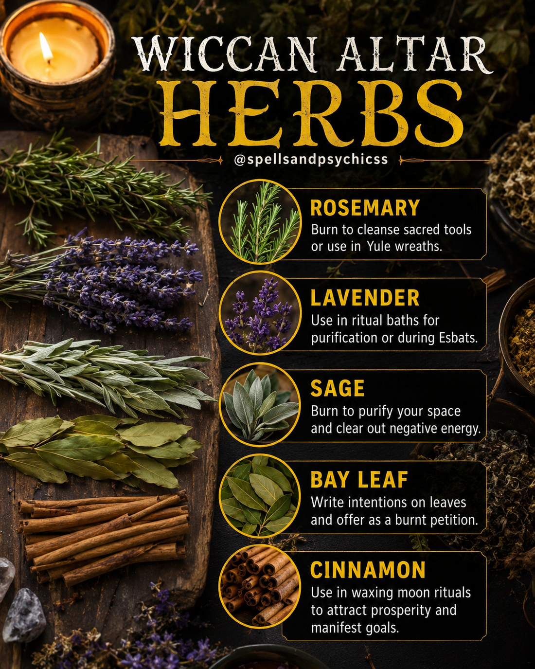 5 Essential Wiccan Herbs to Empower Your Altar and Rituals