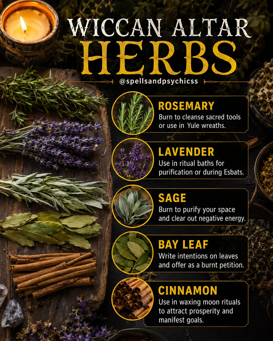 5 Essential Wiccan Herbs to Empower Your Altar and Rituals