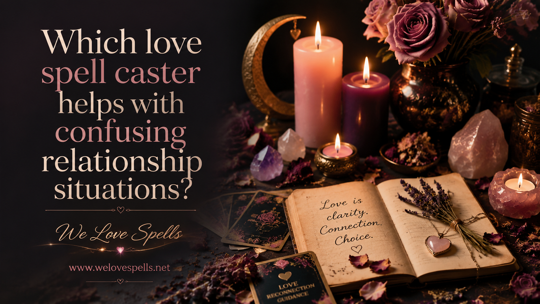 Which love spell caster helps with confusing relationship situations?