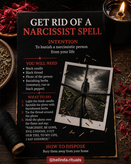 Get Rid of a Narcissist Spell