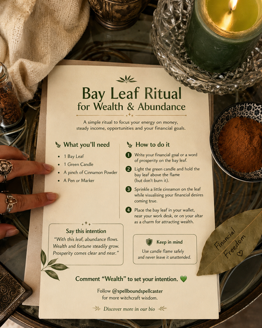 Bay Leaf Prosperity Ritual for Wealth and Steady Income