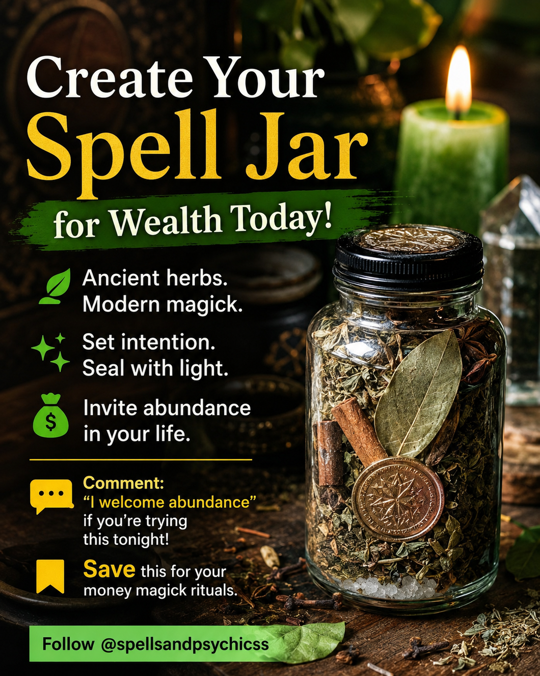 How to Create a Powerful Spell Jar for Wealth and Abundance