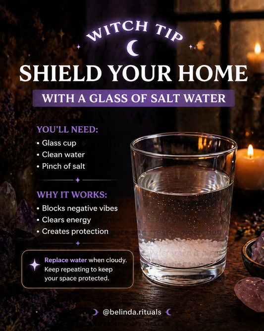 Witch Tip: Shield Your Home with a Glass of Salt Water