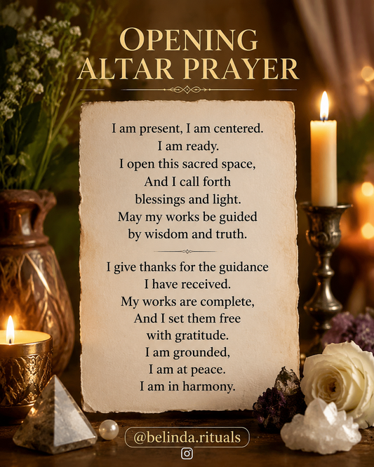 Opening Alter prayer