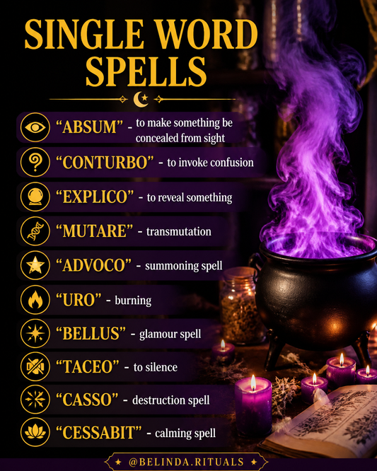 Single Word Spells and Their Meanings