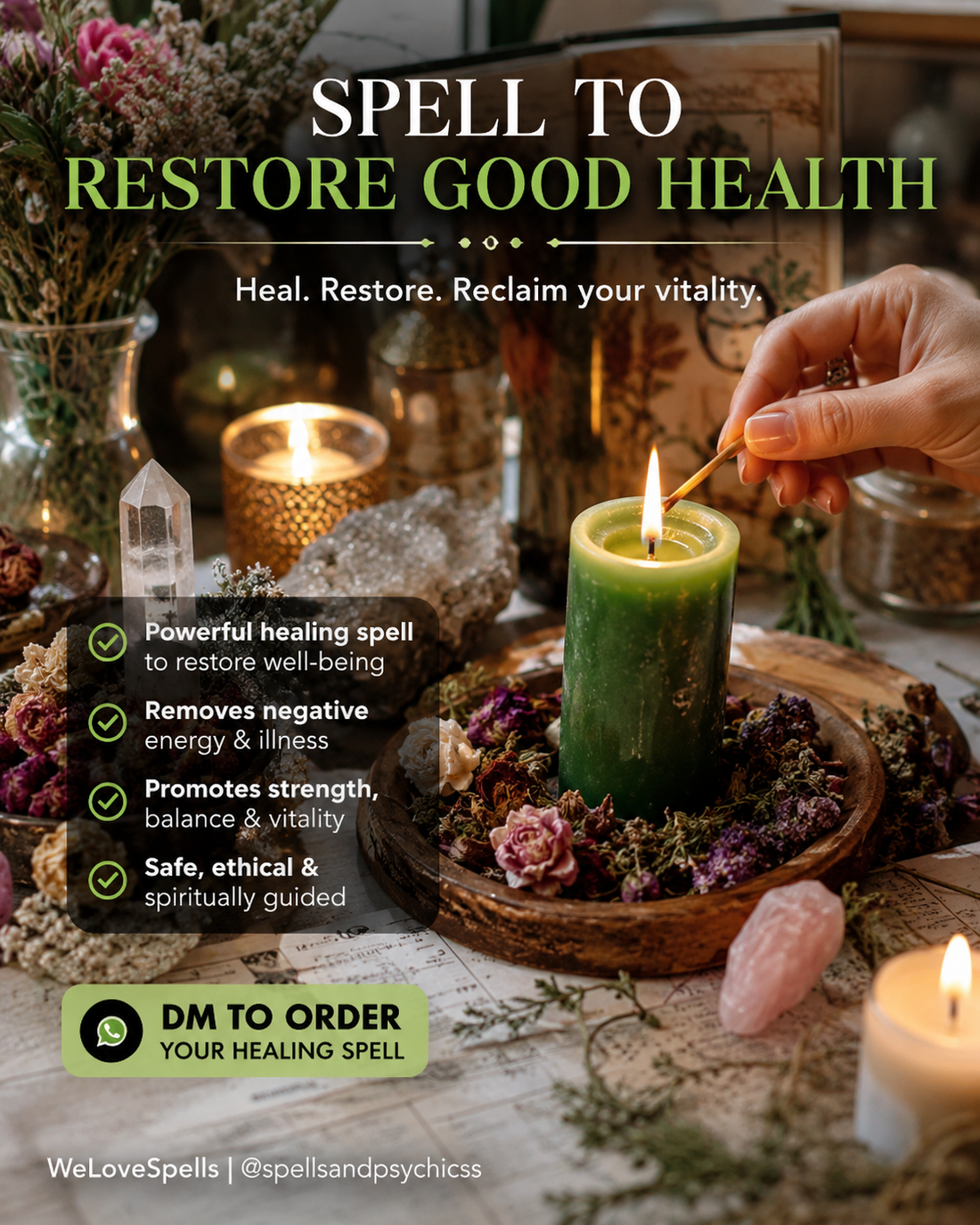 Spell to Restore Good Health: A Gentle Healing Ritual